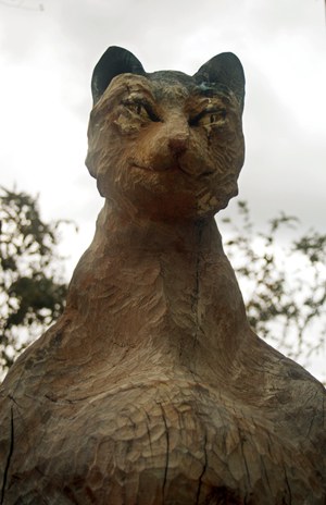 Skulptur "Katze" von Gudrun Schuster